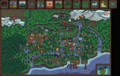 Spring Worldmap Icons