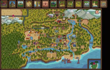 Summer Worldmap Icons