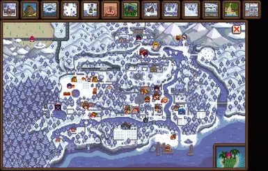 Winter Worldmap Icons