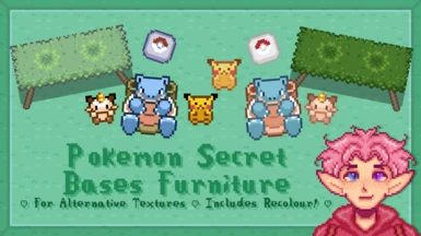 Pokemon Secret Base Furniture for Alternative Textures