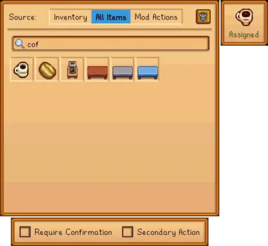 Settings - Quick Slot