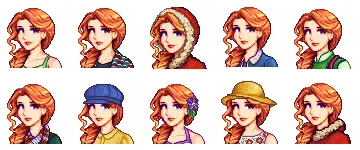 Seasonal Rei's Leah Portraits at Stardew Valley Nexus - Mods and community