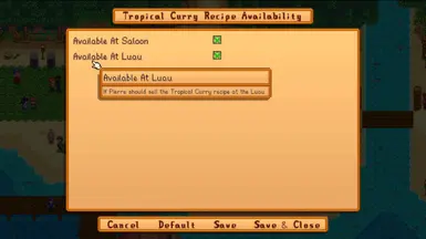 Config Options