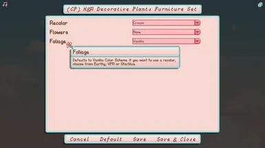 Choose Recolors in GMCM