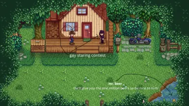 if u have the Wild Animals mod or the lite version mr. beer will appear on ur farm