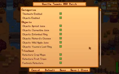 Generic Mod Config Menu Support