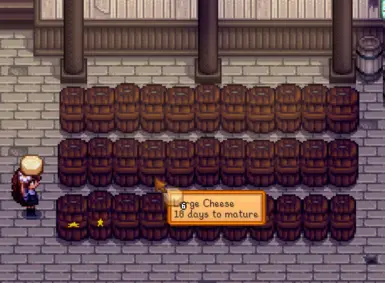 Large Cheeses can be aged