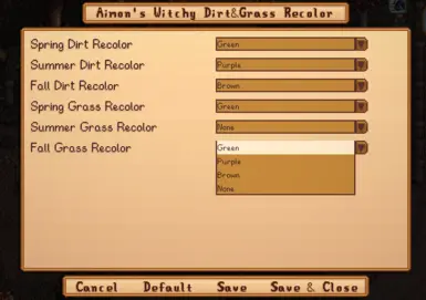 Config options - use Generic Mod Config Menu mod