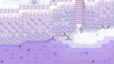 Modified beachfront colors -Winter(Both beach and cliff colors have been fixed)-