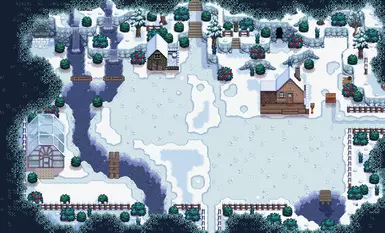 Winter Vibrant Pastoral and Simple Foliage