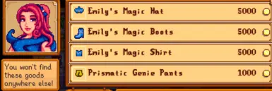 Emily sells clothing at the Oasis