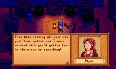 Piper finding Abigail in the towns Graveyard (Fall Outfit)