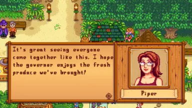 Piper during the Luau
