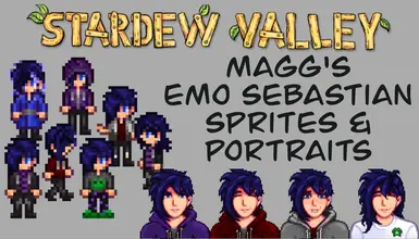 Maggs Emo Sebastian Seasonal Outfits Sprites and Portraits