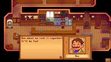 When the Saloon has a kitchen, they cook.