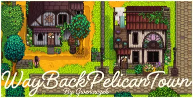 Town Wreaths- Way Back Pelican Town Building Style