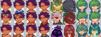 some of the portraits, ft. hector's heterochromia!