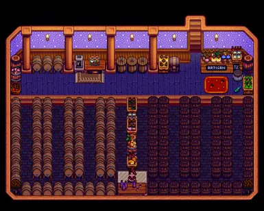 Example Cellar in use in game