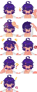 9 Expressions Portrait (Ginger Island)