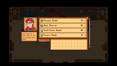 Visit Pierre's seed shop!