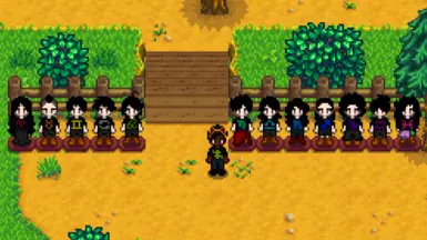 Only the shirts are in this mod! The rest of the items shown here are from other content packs.