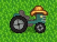 The new tractor (Minus the hat!)