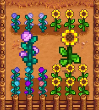 Vanilla style fall flowers