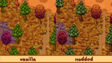 fall palette matches trees around the map instead of being inexplicably different