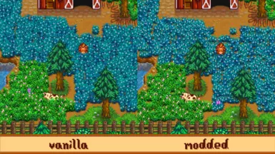 shorter grass for all grass types, including the new blue grass