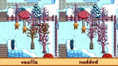fruit trees in winter matching their non-fruit cousins
