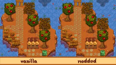 apricot trees have more subtle shading (see gif in description)