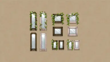 Wooden Mirror for Fashion Sense