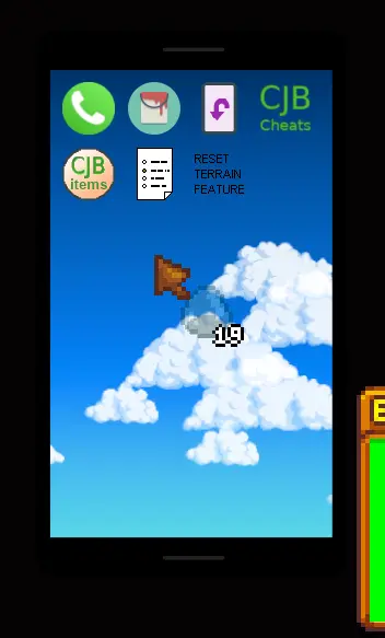 Reset Terrain Feature for Mobile Phone
