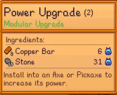 Example Crafting Recipe