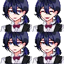 Winter portraits (I think he looks fine by default, so I just change this bow tie colour). 