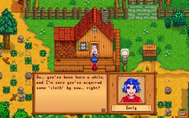 Here she goes, talking about 'cloth' again!