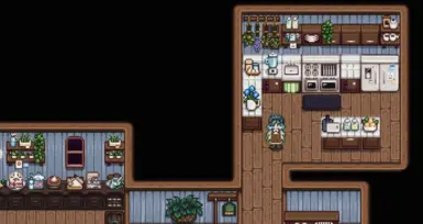 Meanwhile in my neat new PIF functional kitchen area~ (feat. Kisaa's Buildable Cozy Kitchen!)