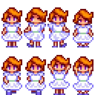 Leah flower dance sprites