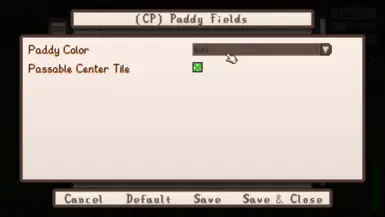 Choose between a blank paddy (for decor with anything anywhere, passable: "true") or the default watering hole (passable: "false")