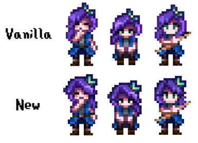 Stardew Valley Abigail Sprite Sheet