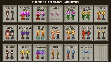 Fippsie's Alternative Lamp Posts at Stardew Nexus and community