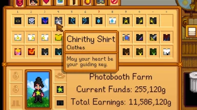 Inventory View (Shirts)