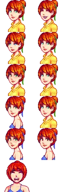 yuiidragons redhead Penny without glasses (edited) at Stardew Valley ...