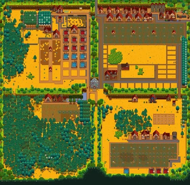 Example of a four player farm