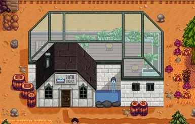 Bathhouse Exterior - Fall