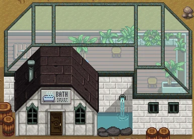 Bathhouse Exterior - Summer