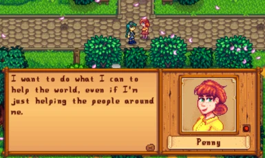 using Penny's matching sprite