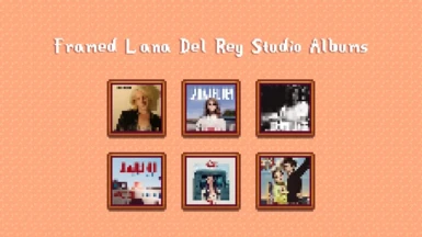 Framed Lana Del Rey Studio Albums