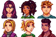 Ridgeside Village Alternate Portraits at Stardew Valley Nexus - Mods ...