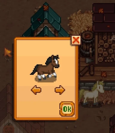 Horse Reskin Menu (only compatible with keyboard-mouse)
